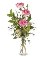 3 Rose Bud Vase Arrangement